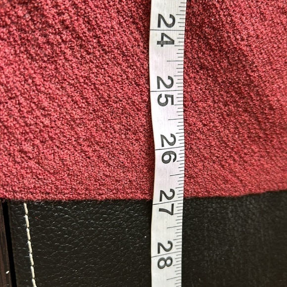 Eileen Fisher Italian Yarn open front longline wool cardigan sweater red Sz XL - Picture 11 of 12